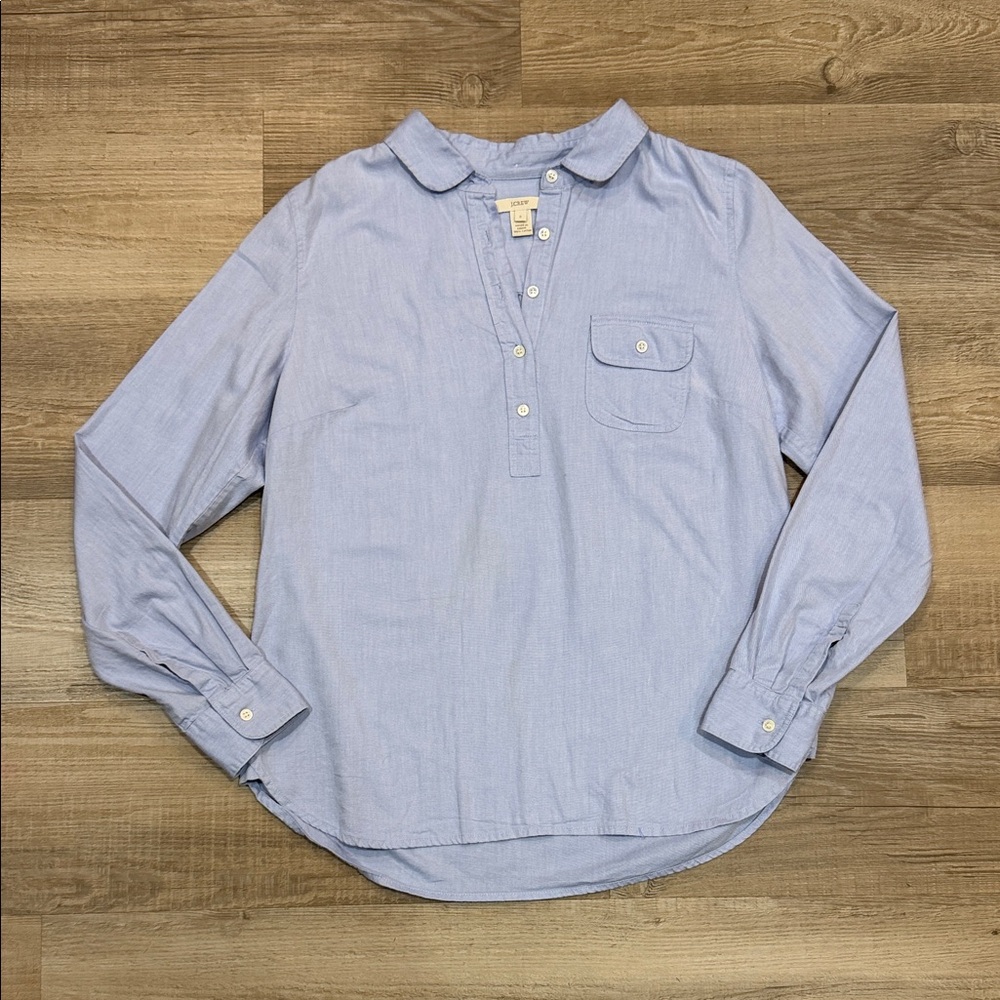 J.Crew Women’s Popover Cotton Oxford Shirt, Size Small